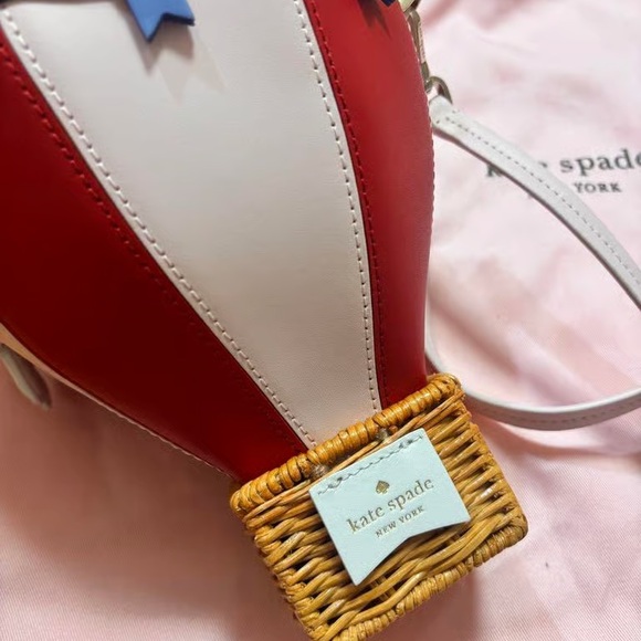 Kate Spade Red and White Hot Air Balloon Crossbody Bag - Picture 5 of 5